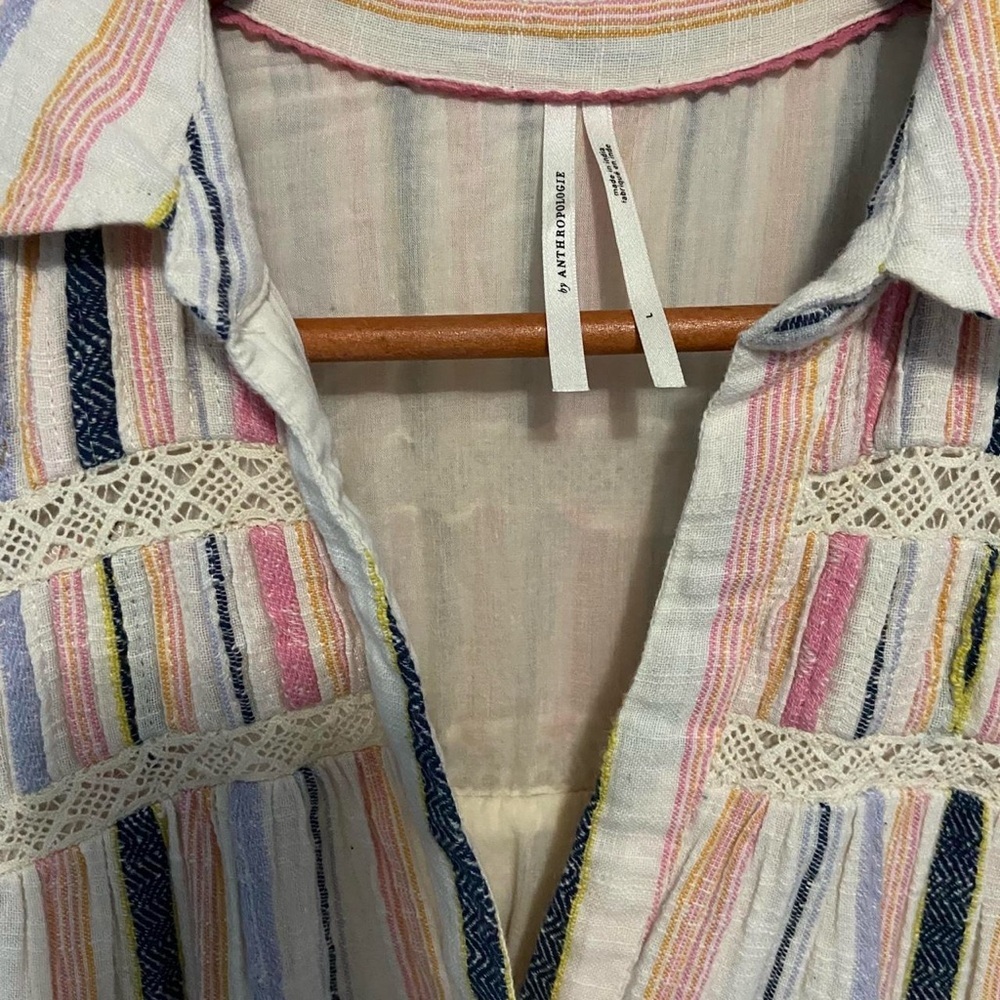 Anthropologie Georgina Tiered Striped
Shirtdress - Picture 6 of 8